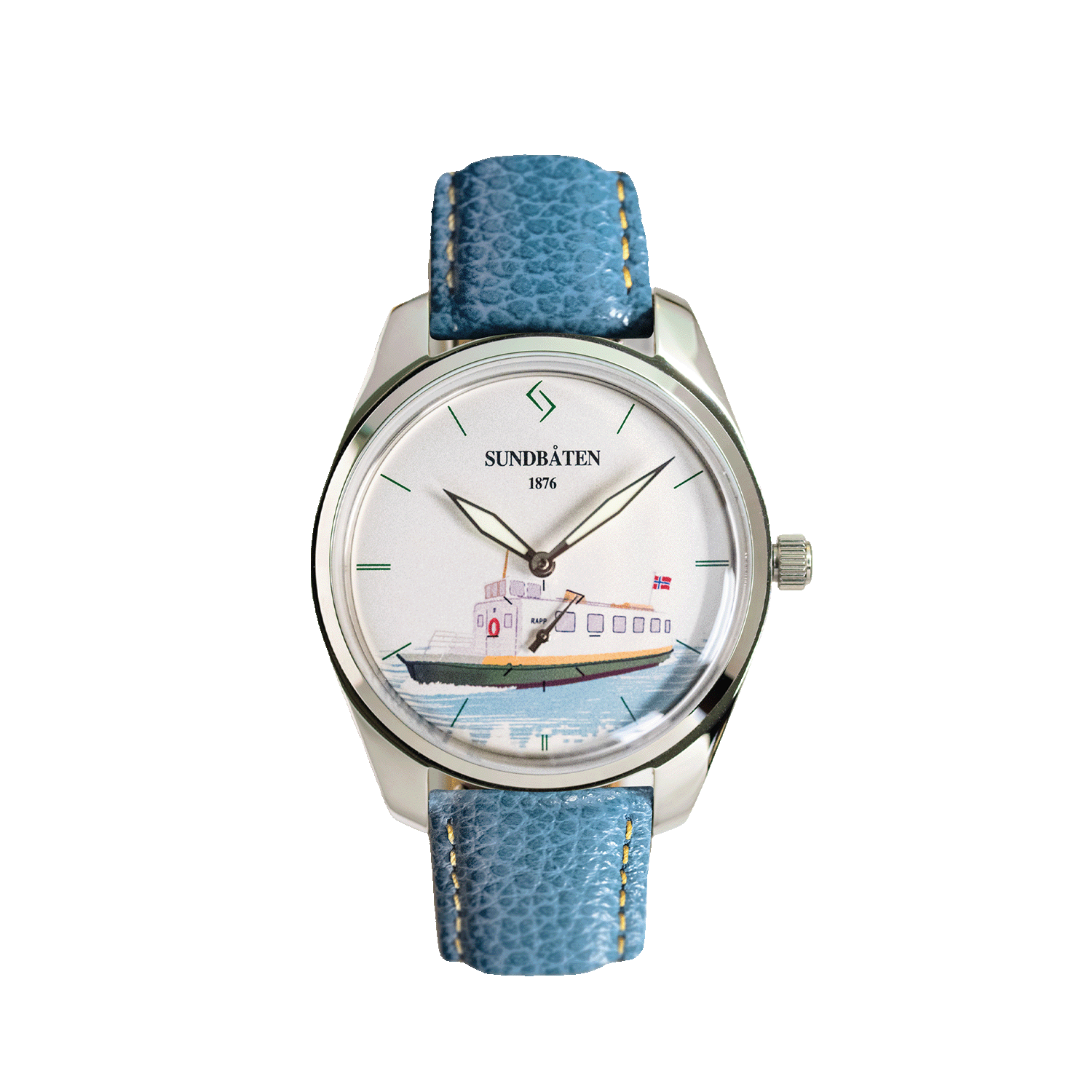 Produktbilde Sundbåtklokka Rapp hvit